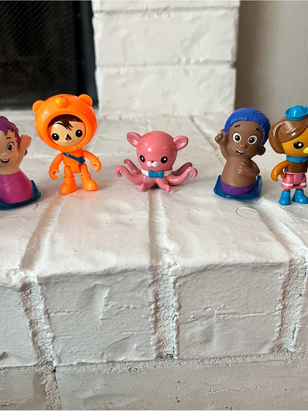 Bubble Guppie Roller Racers & Figure Lot Nickelodeon Shellington Profess Inkling